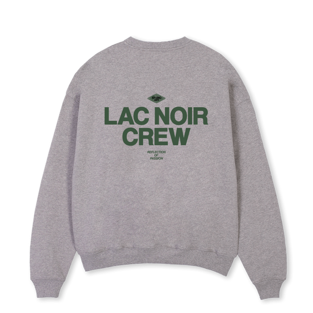 GREENGREYSTUDIO Grey Marl Oversized Crewneck Sweater.