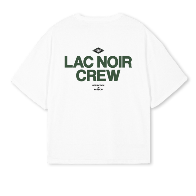 GREENSTUDIOCREWWHITE White Oversized Boxy Tee.