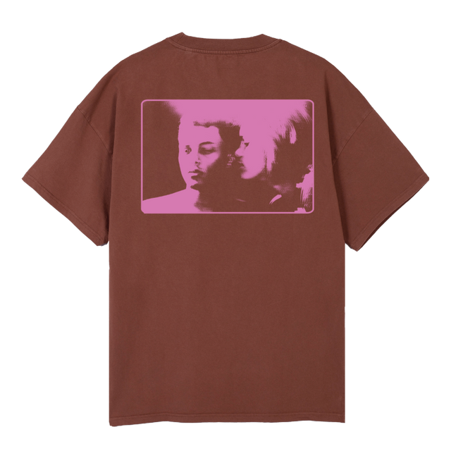 SEXLIESTEE Vintage Brown Oversized Tee.