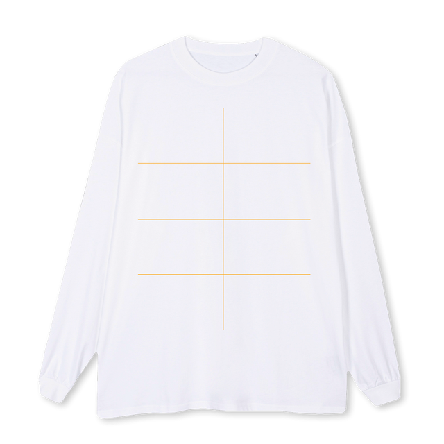WAMELTINGGIANTLSTS White Oversized LS Tee.