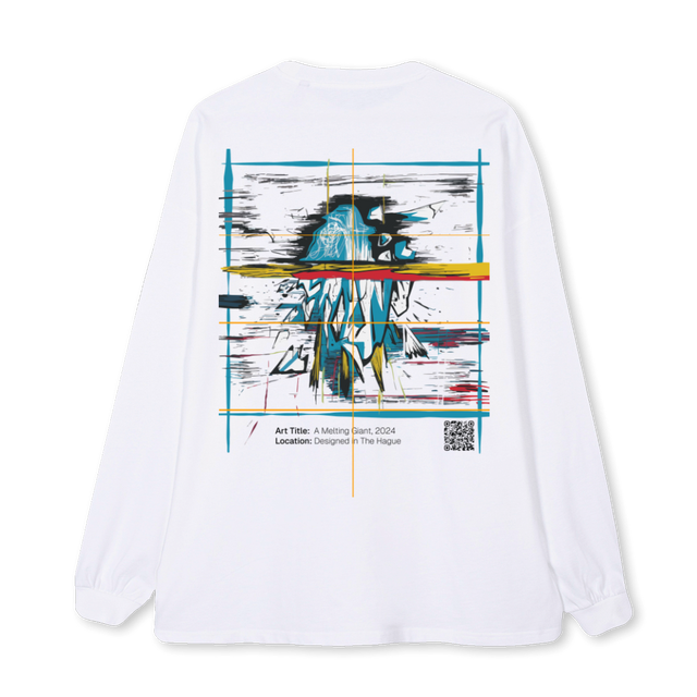 WAMELTINGGIANTLSTS White Oversized LS Tee.