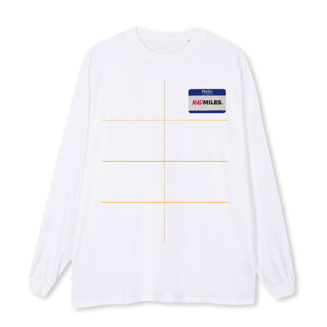 MMCHICAGOONE White Oversized LS Tee.