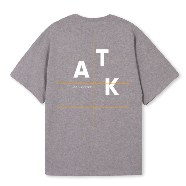 ATKGREY Grey Marl Oversized Tee.