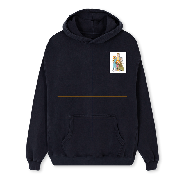 JESTERINA_1 Vintage Black Regular Hoodie.