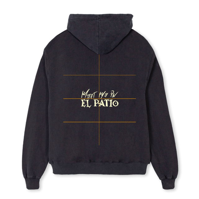 ZIPHOODIEGOOD Vintage Black Oversized Zipped Hoodie.