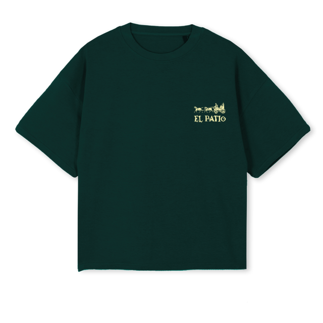 ELPATIOLOGO Wild Green Oversized Boxy Tee.