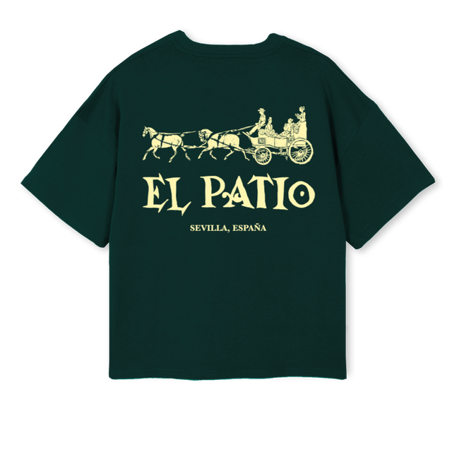 ELPATIOLOGO Wild Green Oversized Boxy Tee.