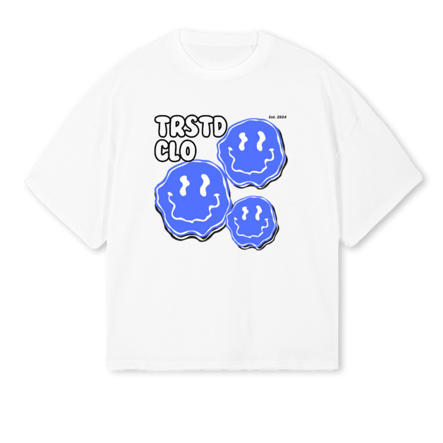 TRSTDCLOSPW White Oversized Boxy Tee.