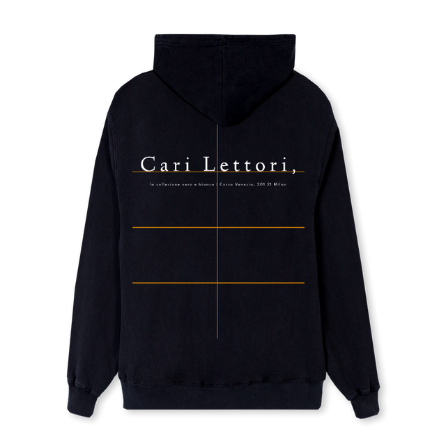 NEROEBIANCOTWO Black Regular Hoodie.