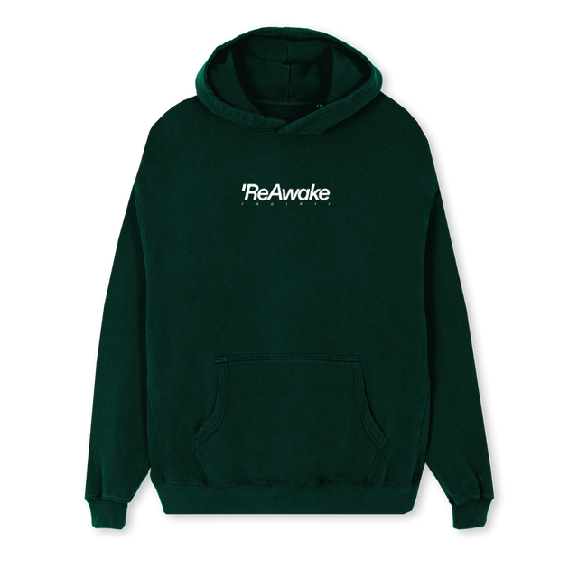 REAWFRONTONE Wild Green Regular Hoodie.