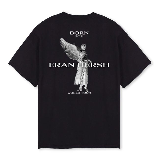 ERANHERSHANGEL Black Oversized Tee.
