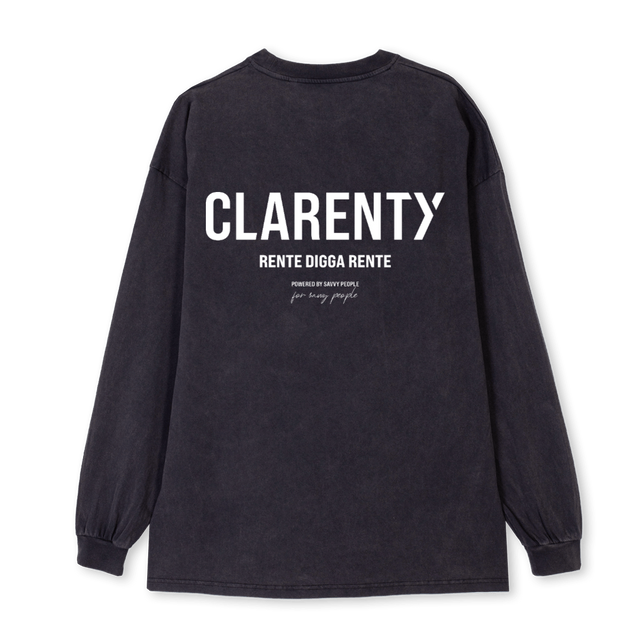 LONGSLEEVEGREY Vintage Black Oversized LS Tee.