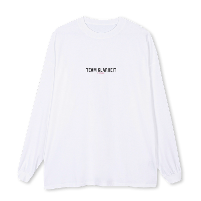 LONGSLEEVEWHTROSE White Oversized LS Tee.