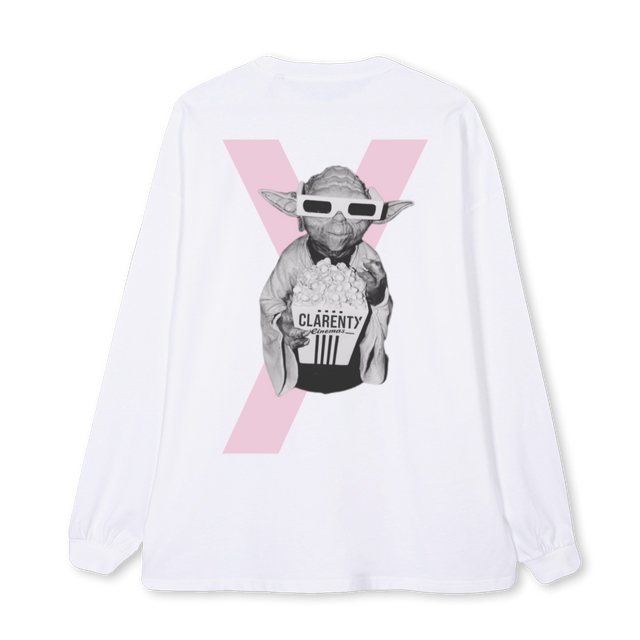 LONGSLEEVEWHTROSE White Oversized LS Tee.