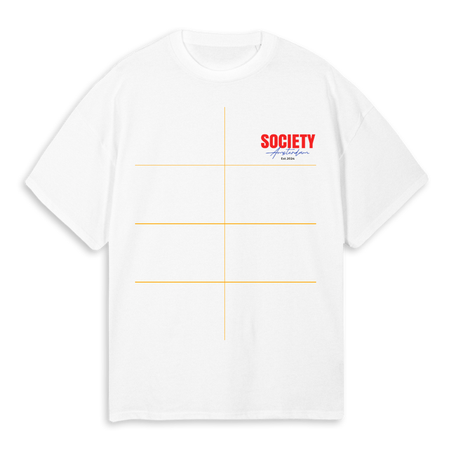 FLORALSAMPLESAMS White Oversized Tee.
