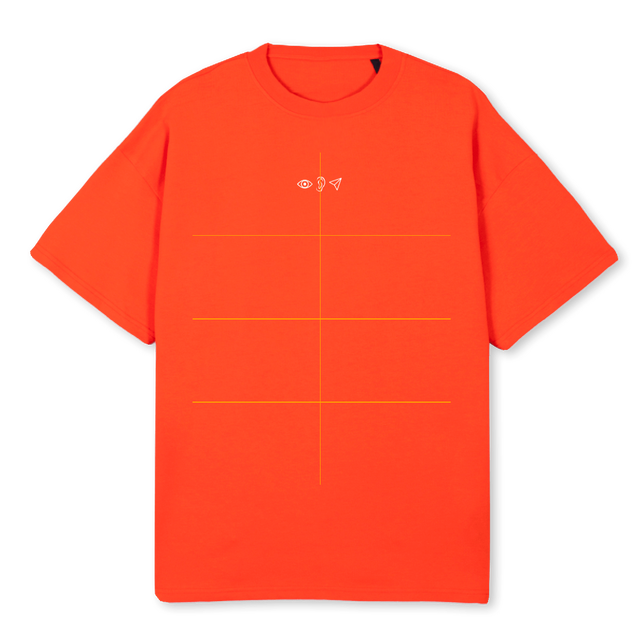 OVS Hot Orange Oversized Tee.