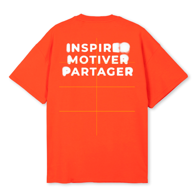 OVS Hot Orange Oversized Tee.
