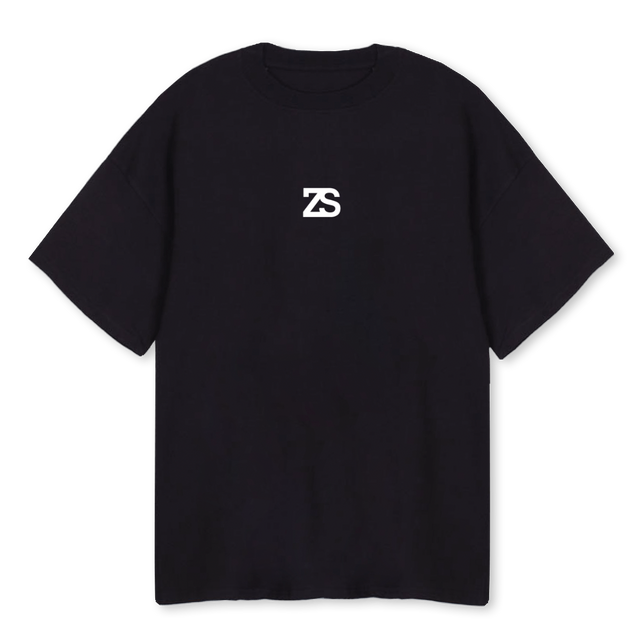 BLACKFRONTBACK Black Oversized Tee.