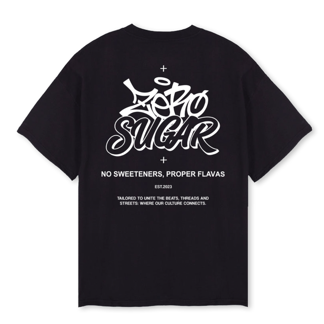 BLACKFRONTBACK Black Oversized Tee.