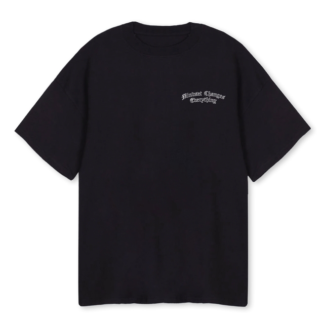 MINDSETCE Black Oversized Tee.