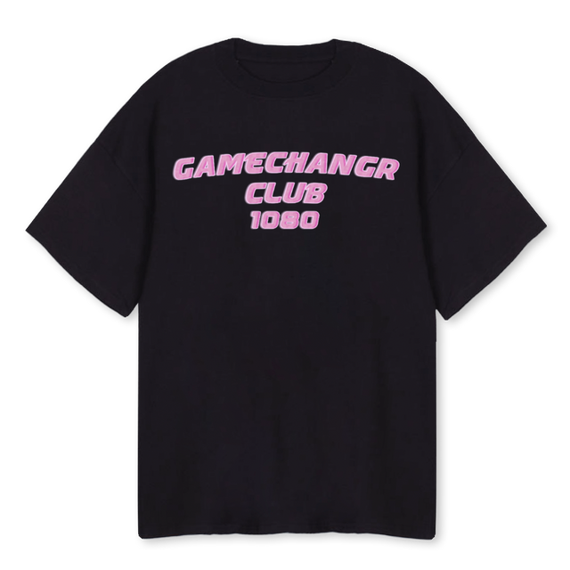 BABYROZEBLACKTEE Black Oversized Tee.
