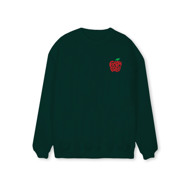 APPLESWEAT Wild Green Regular Crewneck Sweater.