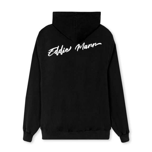 EMZH Black Regular Zipped Hoodie.