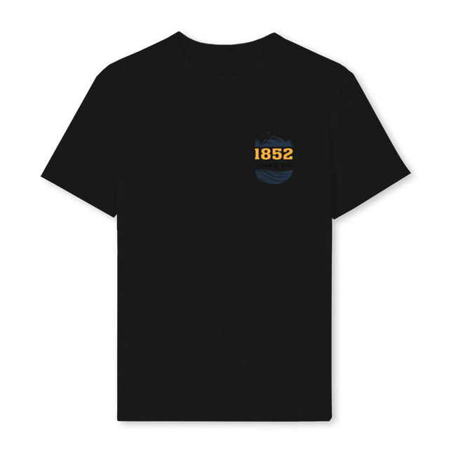 SNOW  SEA  Black Regular Tee.