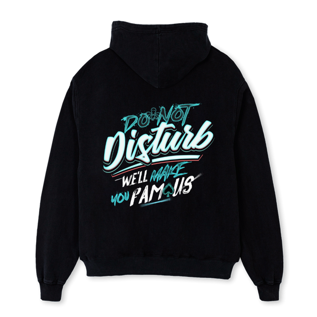 DND Black Oversized Hoodie.