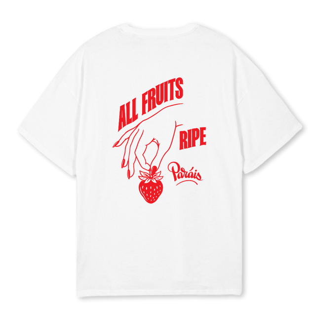 FRUITS White Oversized Tee.