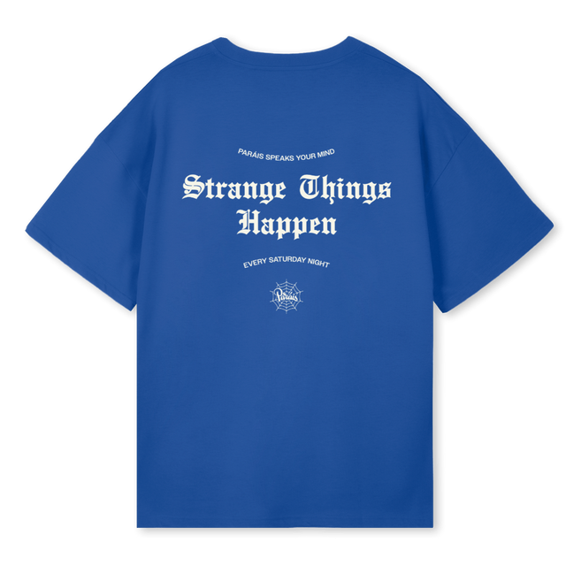 STRANGE  Cobalt Blue Oversized Tee.