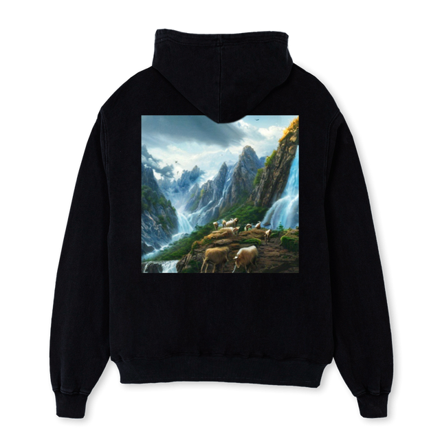 TSGOATHOODIE Black Oversized Hoodie.
