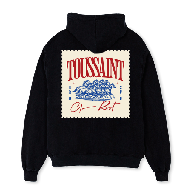 TSHORSEHOODIE  Black Oversized Hoodie.