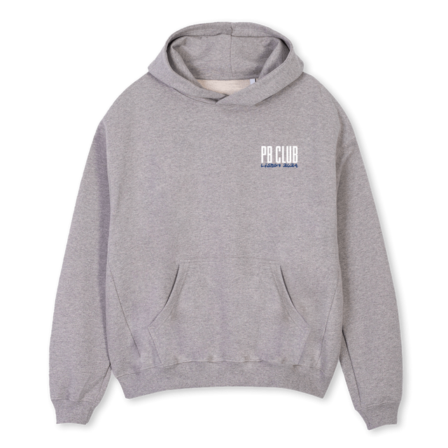 LISHALF Grey Marl Oversized Hoodie.