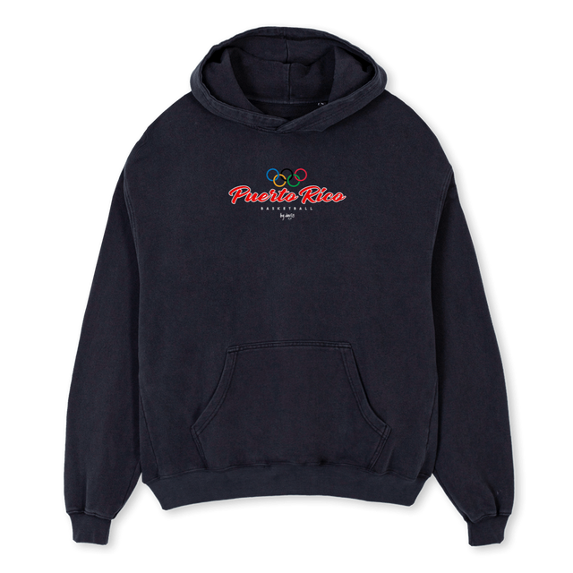 PICU Vintage Black Oversized Hoodie.