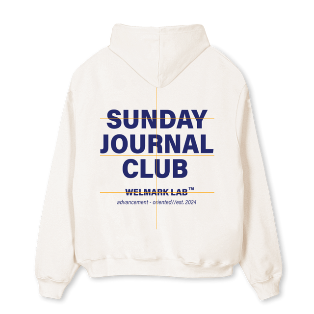 WELMARK Vintage White Oversized Hoodie.
