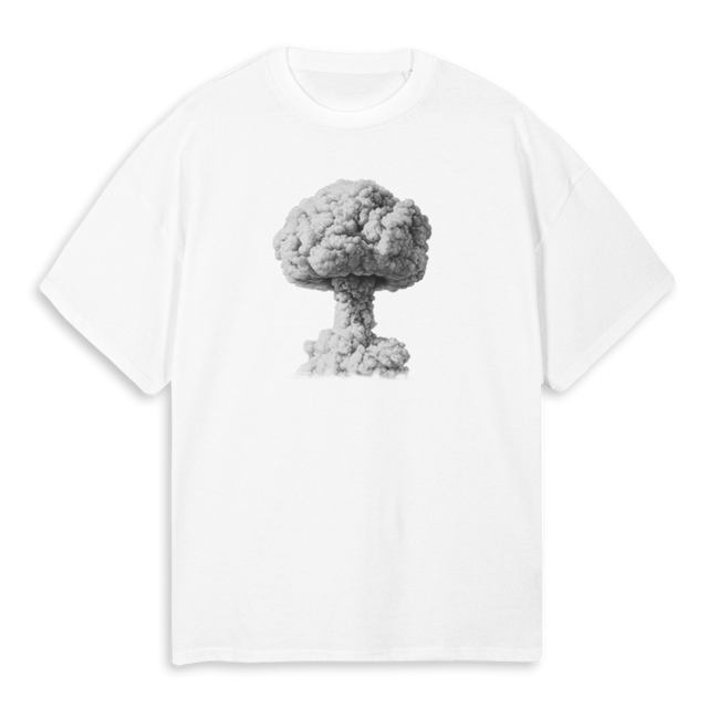 GFYTREEOFDEATH White Oversized Tee.