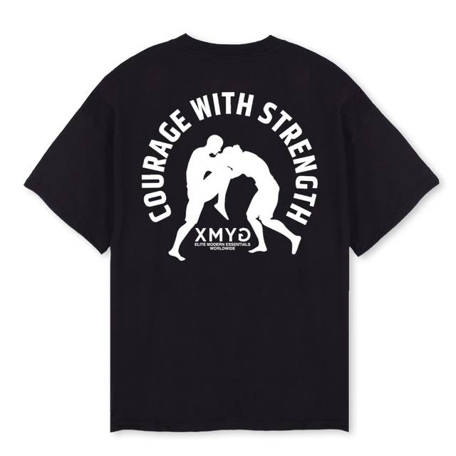 ELITEE Black Oversized Tee.