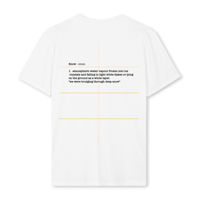 WHITTBLACKSNO White Regular Tee.