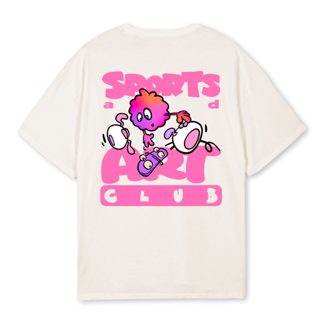 TRIAL_1 Vintage White Oversized Tee.