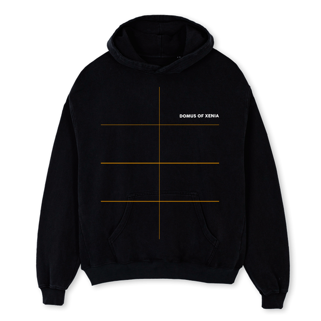 HOODIEZ Black Oversized Hoodie.