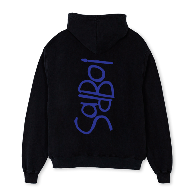 BLACKGRILLHOODIE Black Oversized Hoodie.