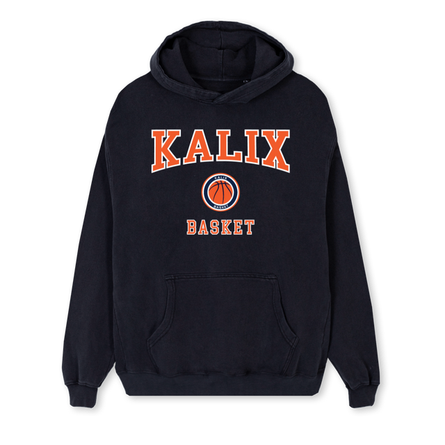 KALIXHOOD Vintage Black Regular Hoodie.