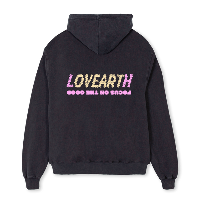 HOODIEZIPFOTH Vintage Black Oversized Zipped Hoodie.