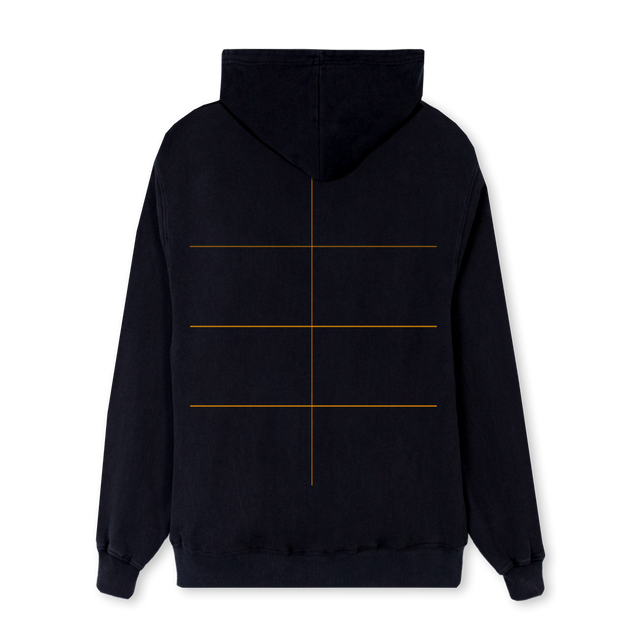 REEDFACEHOODIE Black Regular Hoodie.