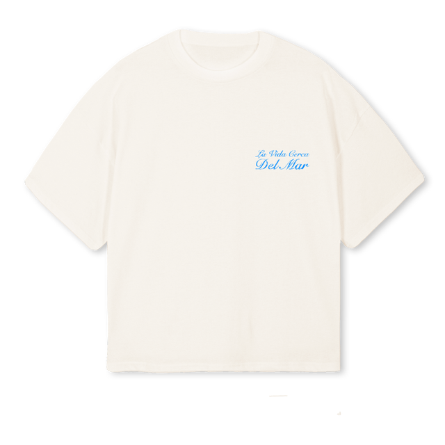 DELMARBOXYL Vintage White Oversized Boxy Tee.