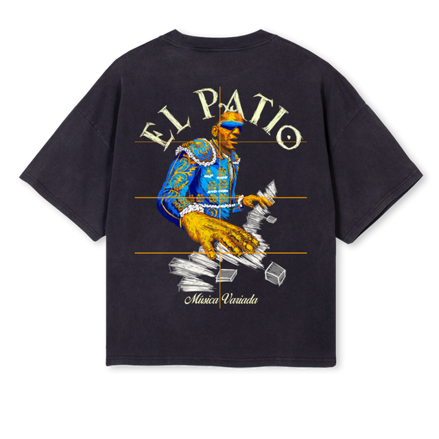 WILLPAINTNEWTEE Vintage Black Oversized Boxy Tee.