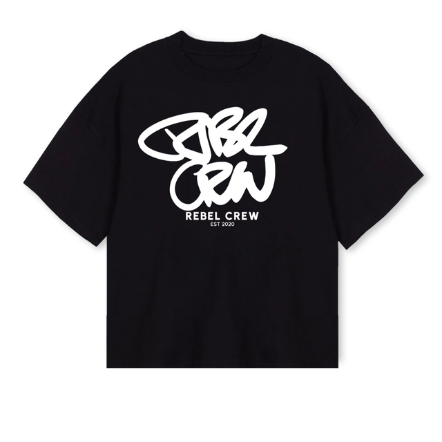 RBL Black Oversized Boxy Tee.