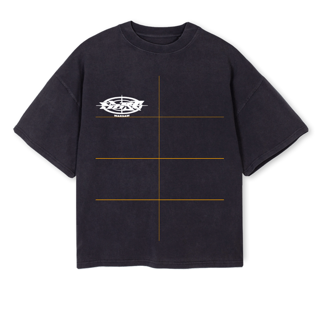 WARSAWTEEVINTAGEBL Vintage Black Oversized Boxy Tee.