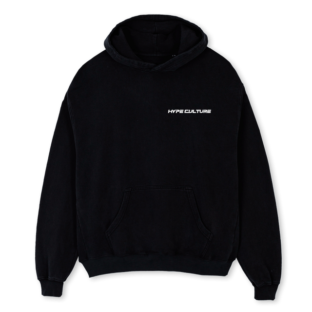HYPEONE Black Oversized Hoodie.